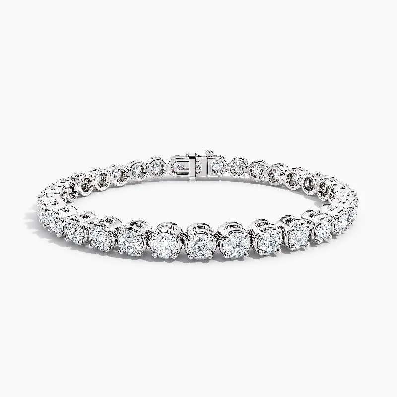 heart-shaped bracelet for women -Auriya 14K Gold Lab Grown Round Diamond Tennis Bracelet 7.50 ct. tw. (F-G VS)