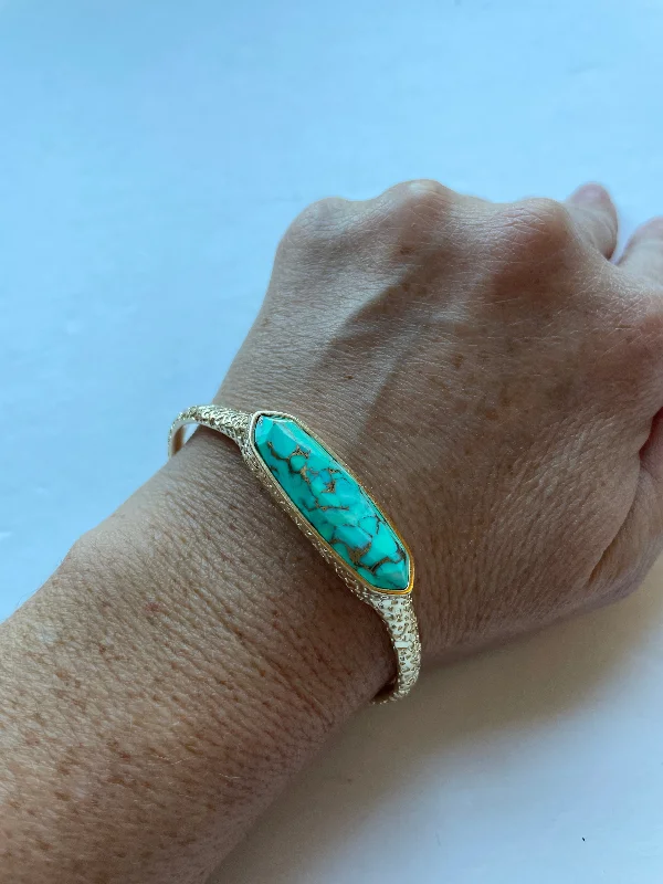 simple gold bangle for women -Bracelet Cuff By Kendra Scott