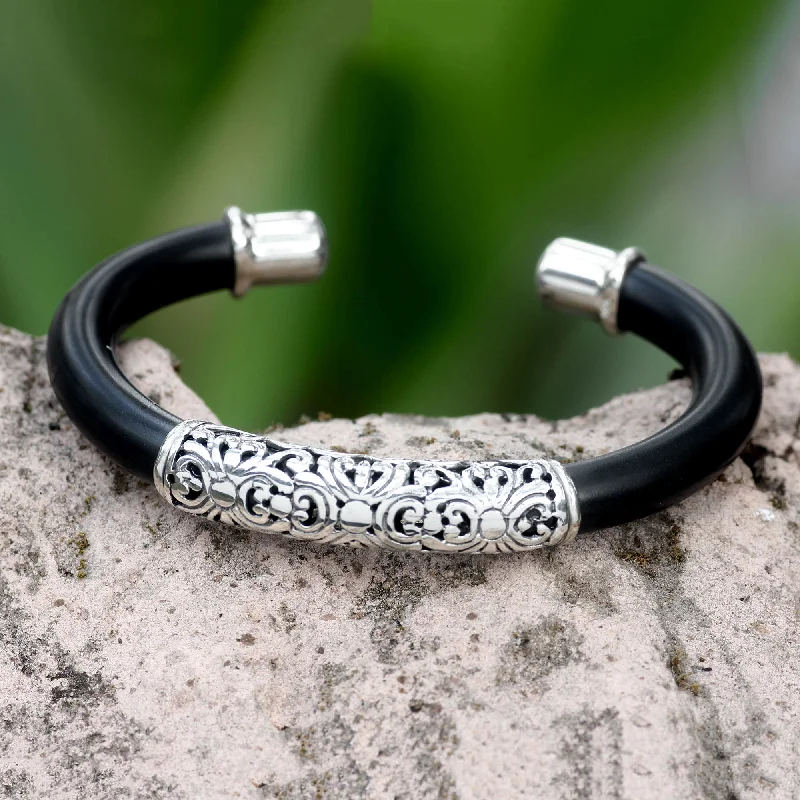 diamond bracelet for women -Magnificent Bali Sterling Silver Bracelet