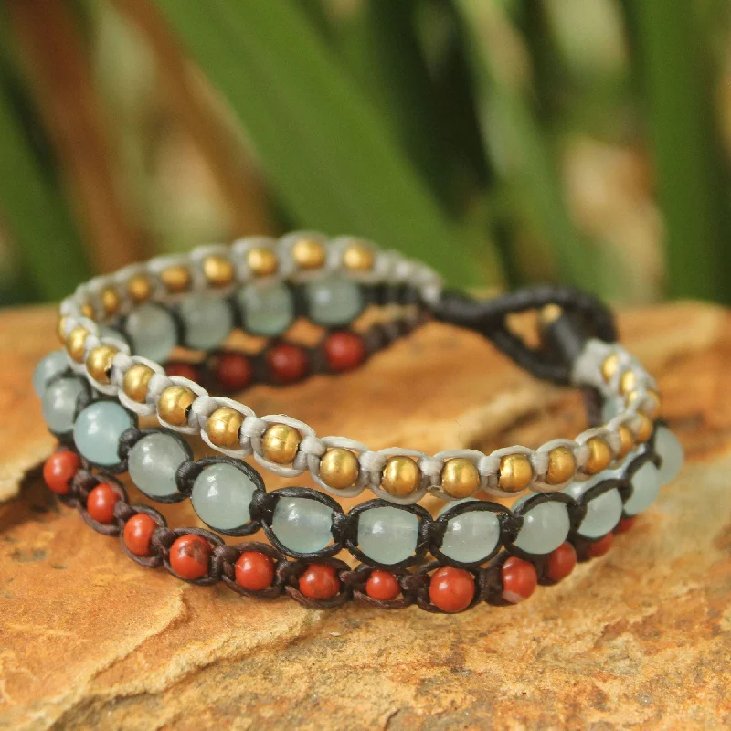 friendship bracelet for girls -Urban Colors Multi-Gem Quartz Beaded Bracelet