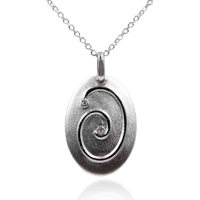 trendy layered necklace for women -925 Sterling Silver Diamond Pendant