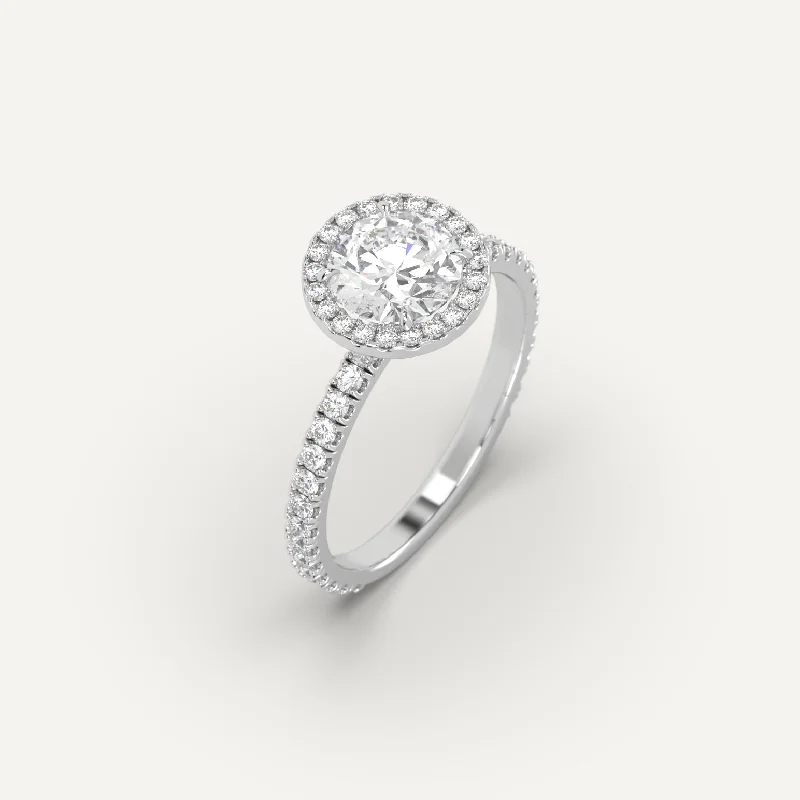 wedding rings with diamonds for women -1 carat Round Cut Diamond Ring