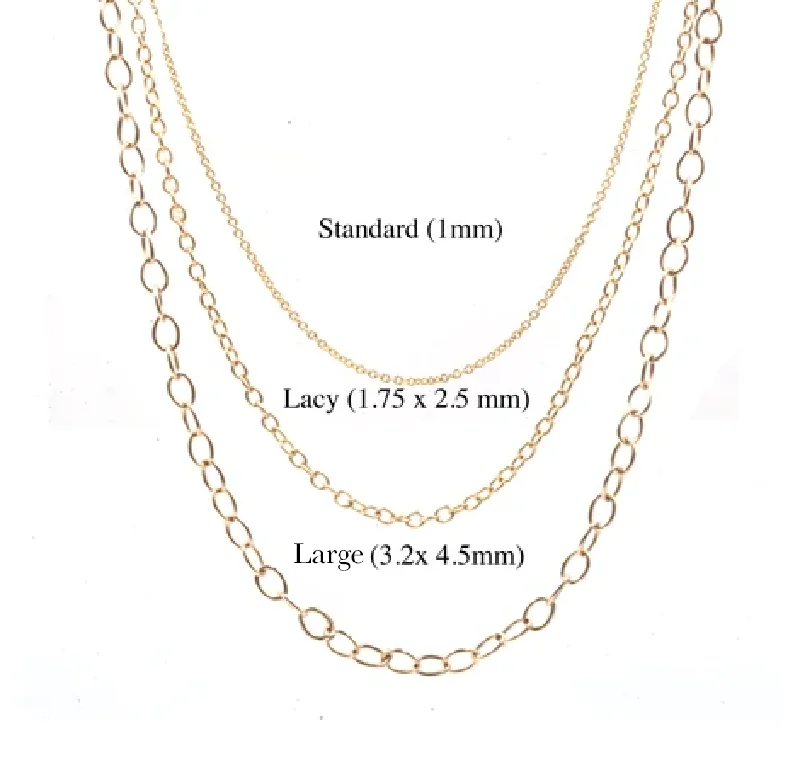 trendy necklace for everyday wear -14k Yellow Gold Chain Add on Necklace