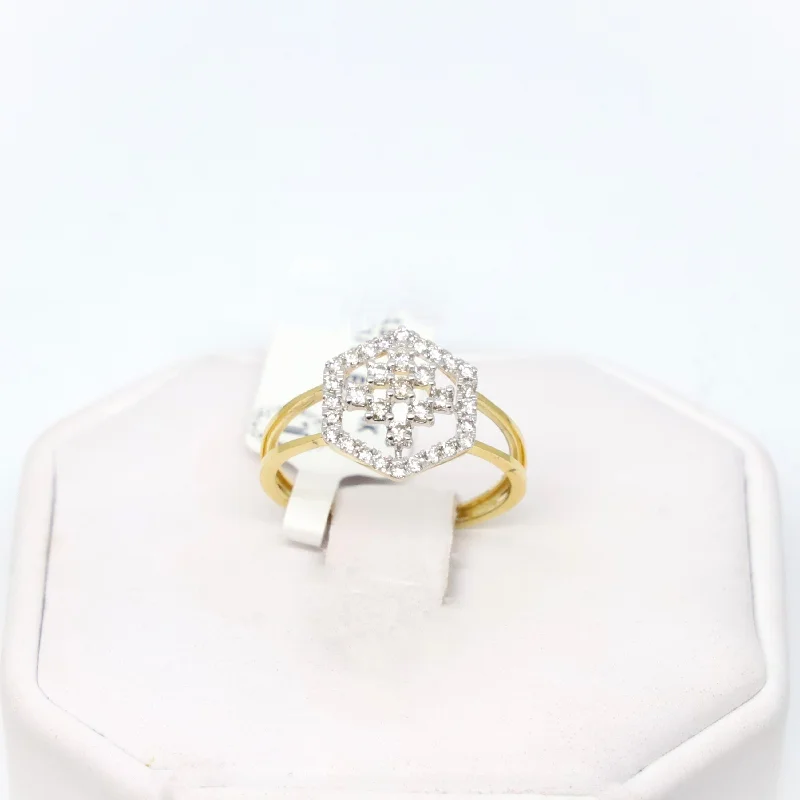 women’s gold ring with pearls -Diamond Ring