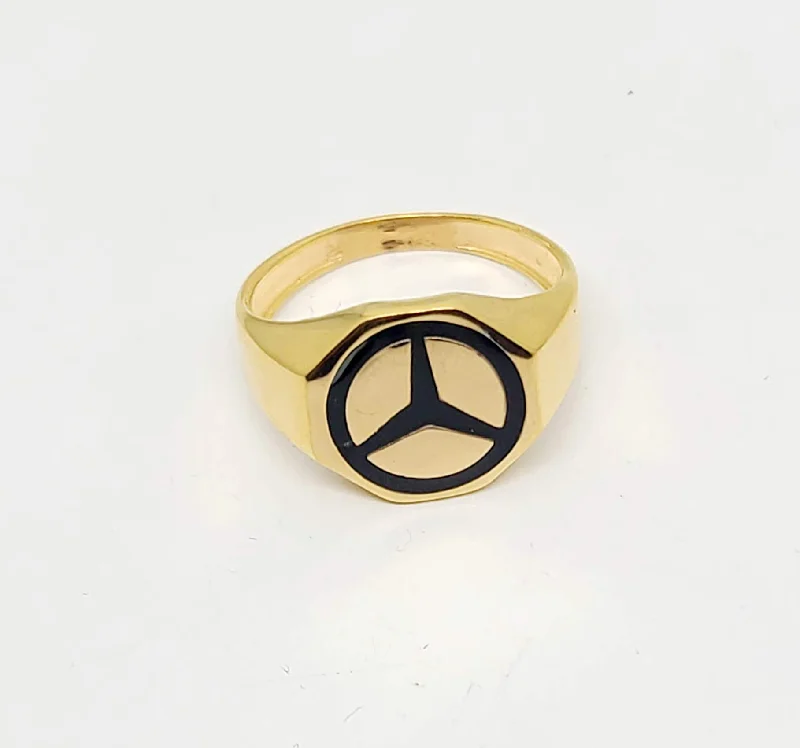 custom birthstone ring for men -21K Gold Ring