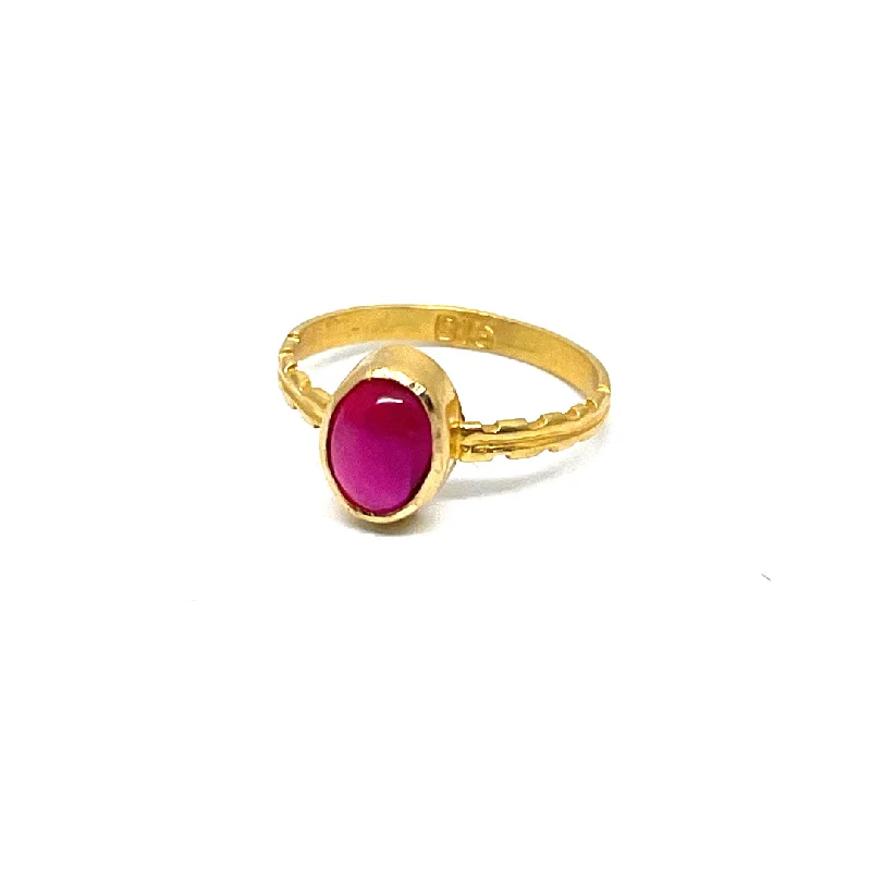 gemstone ring for men -22k Baby Ring