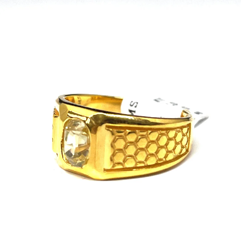 turquoise ring for men -22k Gold Ring