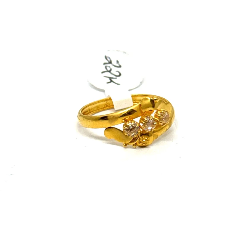 adjustable sterling silver ring for men -22k Gold Ring