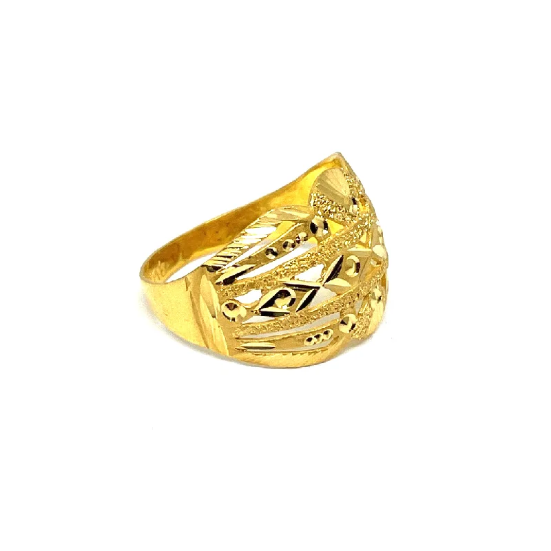 men’s unique wedding bands for him -22k Gold Ring