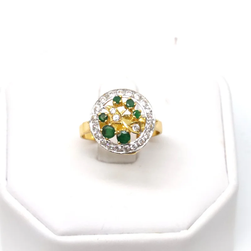 gemstone ring for women -22K Gold Ring