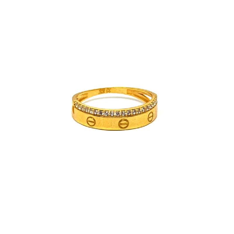 sapphire wedding ring for women -22K Gold Ring