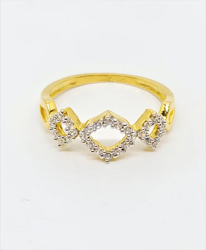 adjustable promise ring for couples -22K Gold Ring