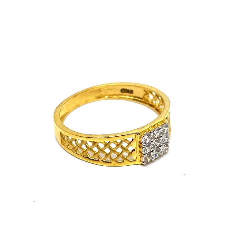 custom name ring for women -22k Gold Ring