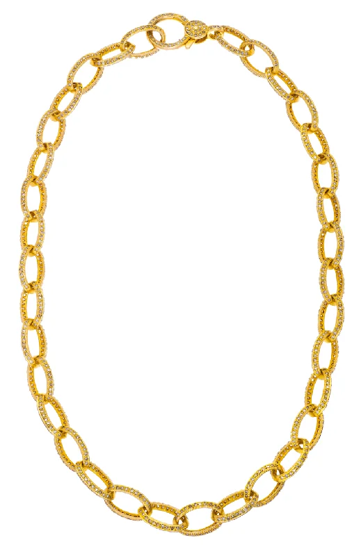 romantic couple’s necklace for anniversaries -Amanda Chain Yellow Gold