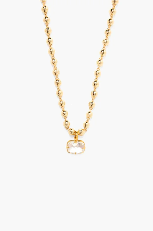 infinity symbol necklace for couples -Andie Ball Chain Necklace Gold