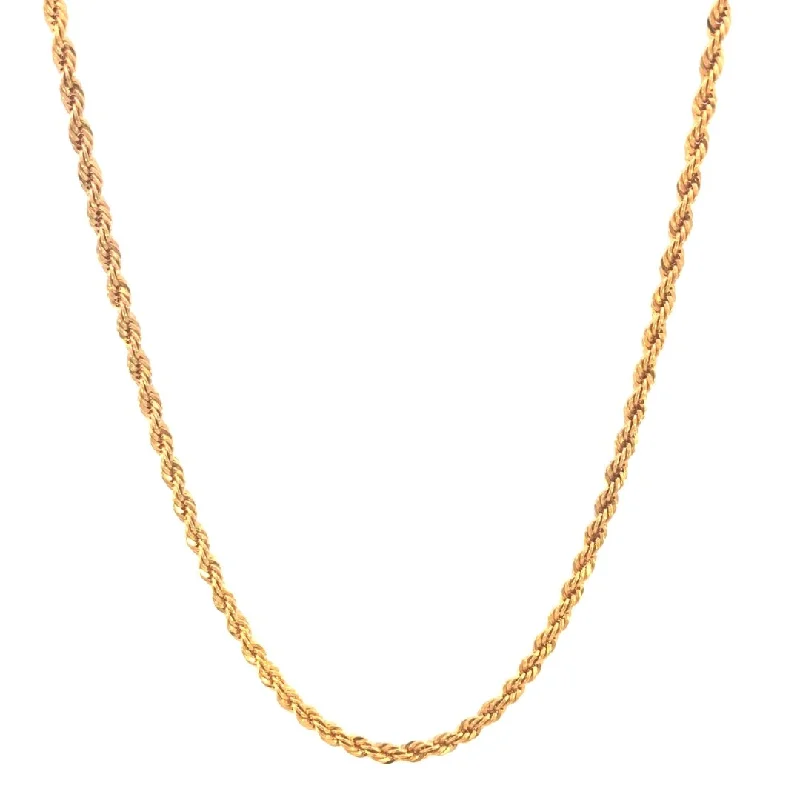 simple heart necklace for women -Bold Gold Rope Chain