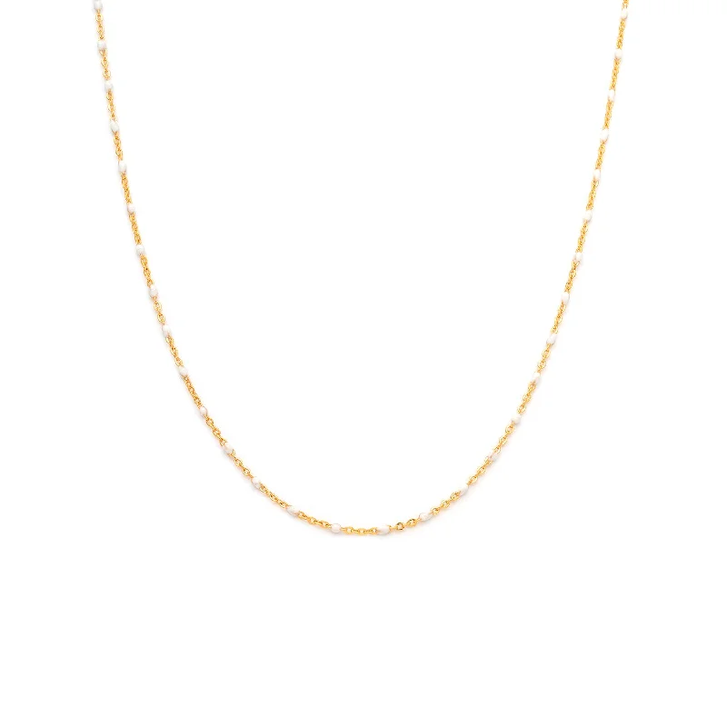 diamond pendant necklace for special occasions -Candy Chain Necklace | Coconut & Goldfill