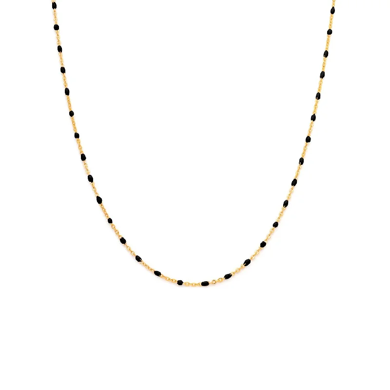 pearl necklace for brides -Candy Chain Necklace | Licorice & Goldfill