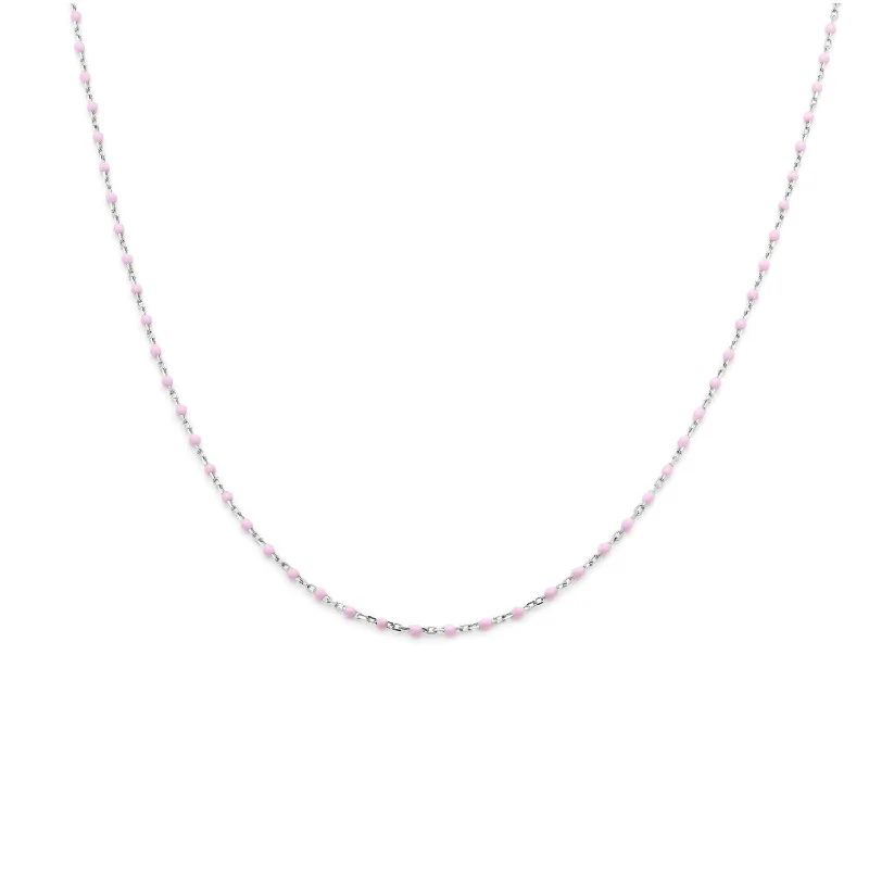 luxury gold necklace for formal events -Candy Chain Necklace | Lilac & Silver