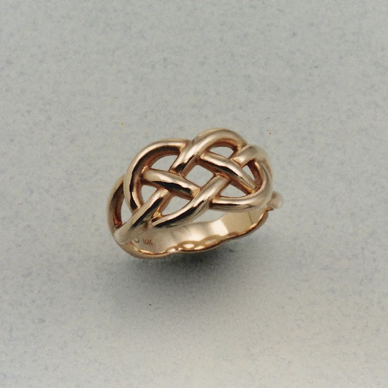 women’s silver stackable rings -Celtic Lover's Knot Ring