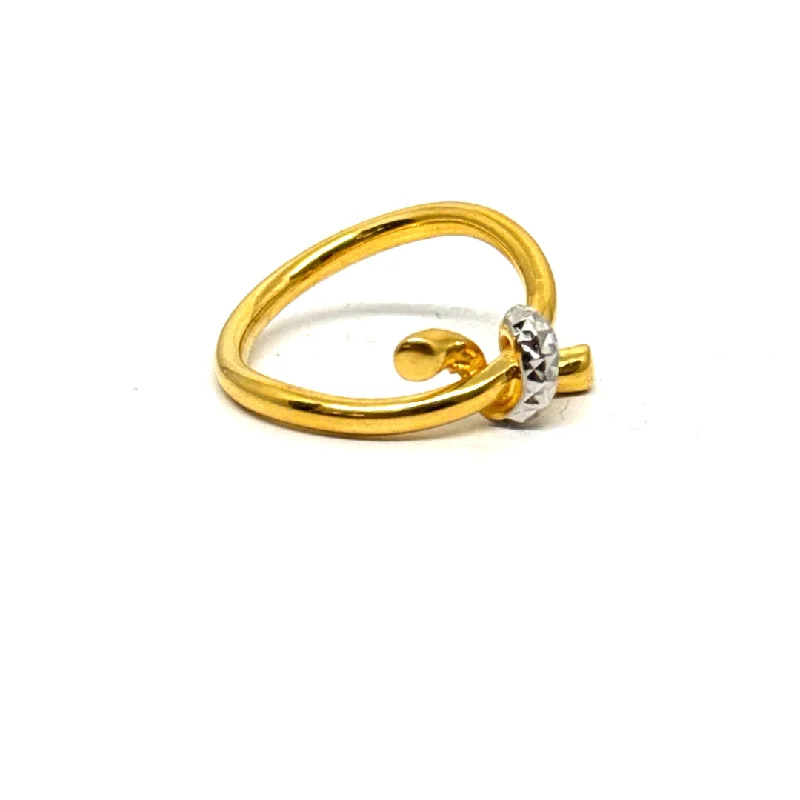 adjustable promise ring for couples -22k Gold Ring