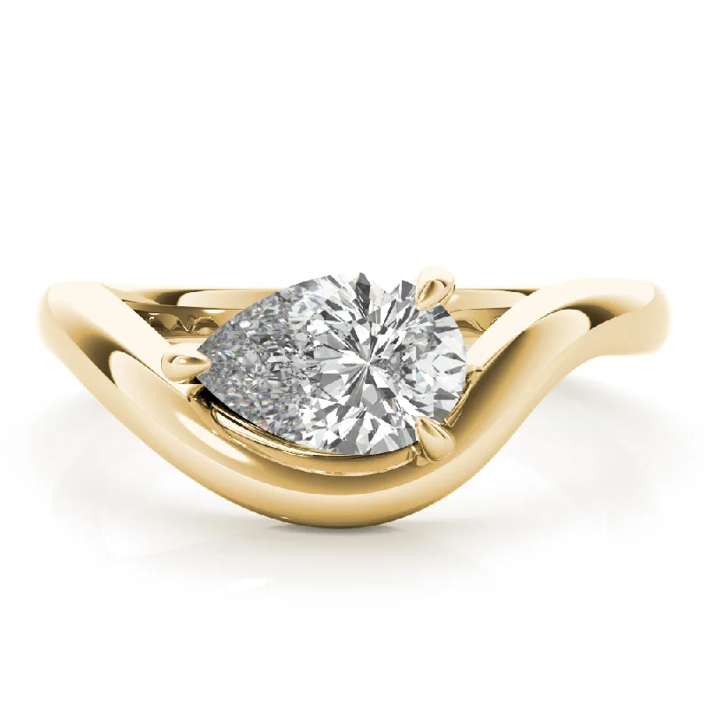 custom wedding rings for couples -Dahlia Diamond Engagement Ring Setting