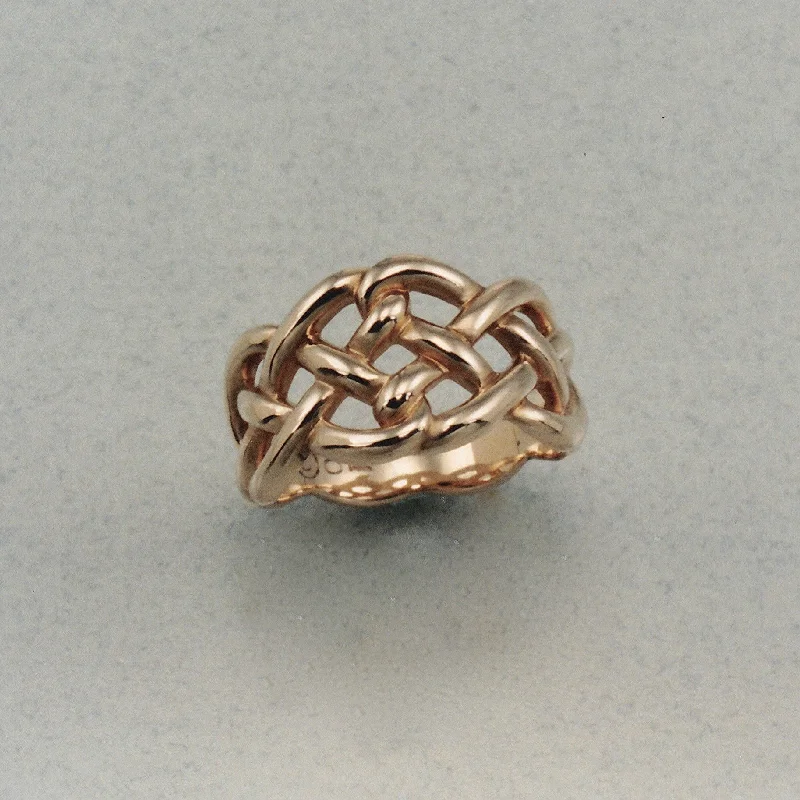 women’s statement rings for casual wear -Durrow Knot Ring