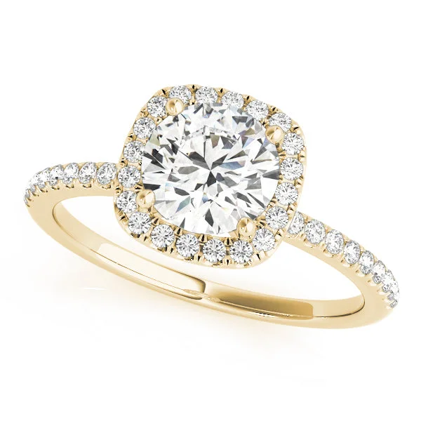 diamond solitaire ring for women -Evianna Diamond Engagement Ring Setting