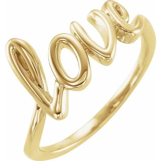 large statement ring for women -JDTKSP-52173 Love Ring