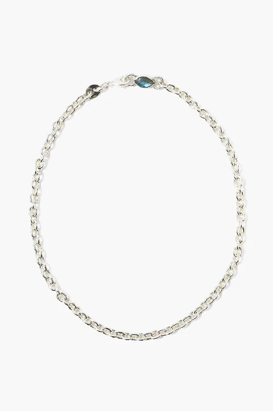 chunky chain necklace for men -Leona Chain Necklace Labradorite