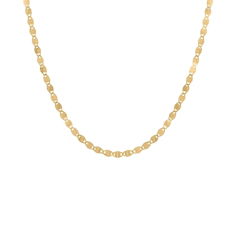 adjustable necklace for men -14KT GOLD "VALENTINO" CHAIN NECKLACE