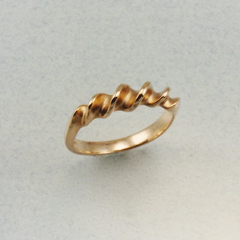 black diamond ring for men -Skye Torc Ring