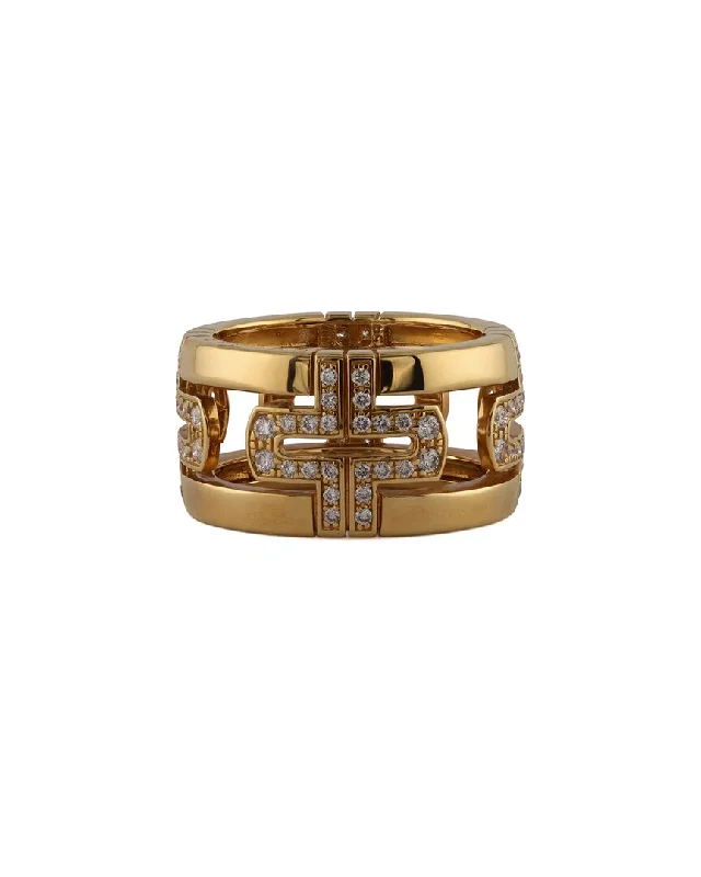 women’s cocktail ring with diamonds -Bulgari 18K Rose Gold 0.70 ct. tw. Diamond Ring