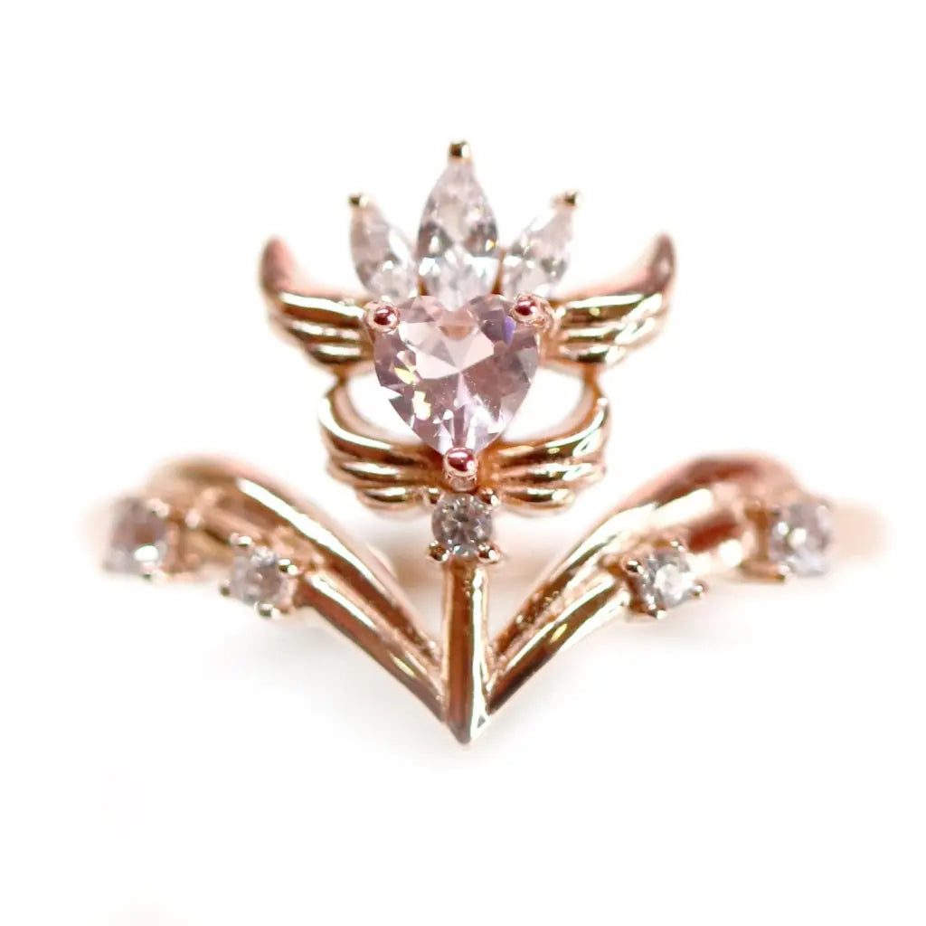 pink sapphire ring for women -Ellie Ring