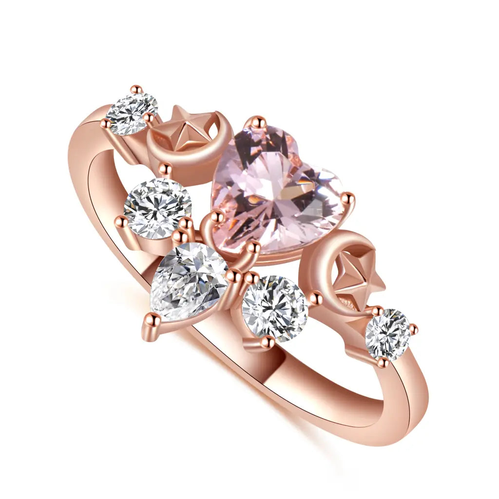 large statement ring for women -Tiffany Ring - Rose gold