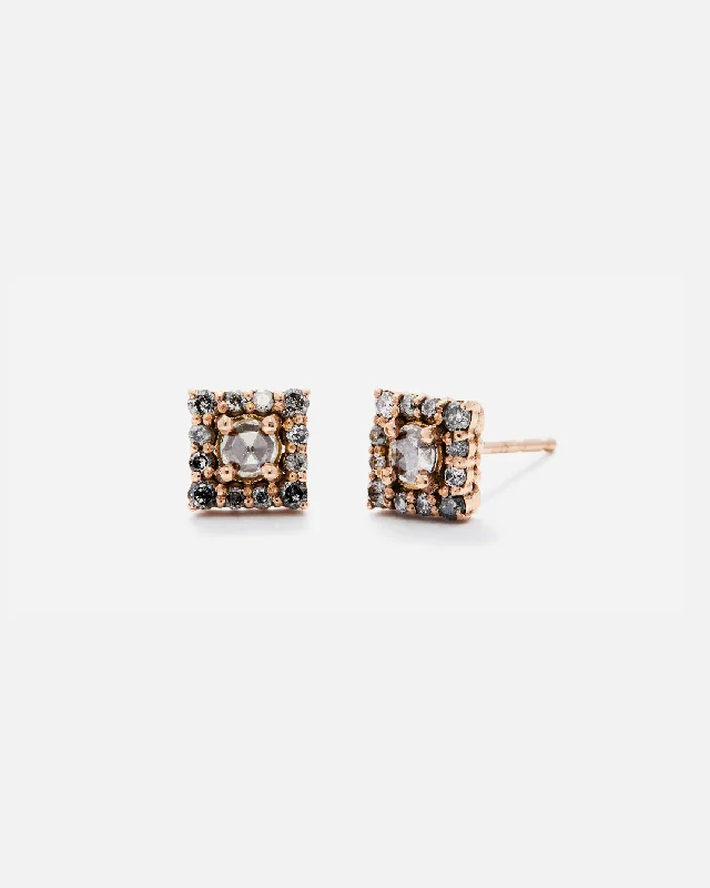 designer stud earrings for women -Cathedral / Rosecut Studs