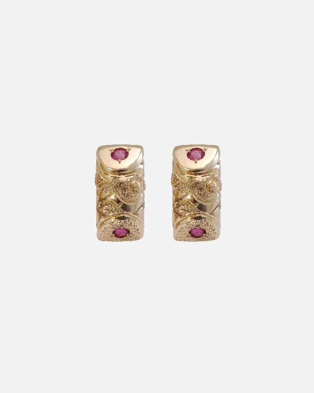 bold gold stud earrings for women -CloudBeam / Stud Earrings