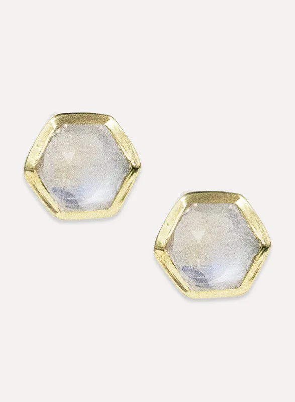 classic stud earrings for women -Deco Studs