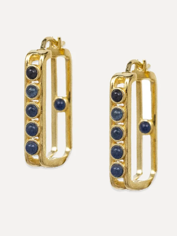 statement stud earrings for bold looks -Tangier Hoops