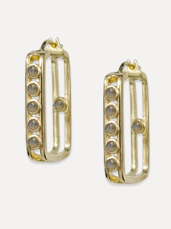 gold stud earrings for sensitive ears -Tangier Hoops