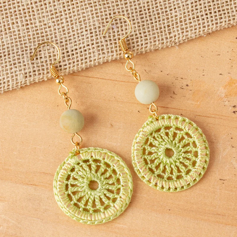 fancy stud earrings for fashionistas -Daphne Unique Crocheted Dangle Earrings