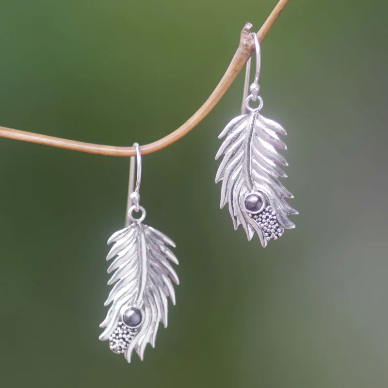 double stud earrings for a unique look -Dewdrops Dyed Black Pearl Dangle Earrings