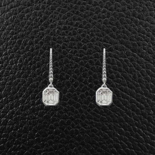 classic stud earrings for women -Diamond Dangle Earrings