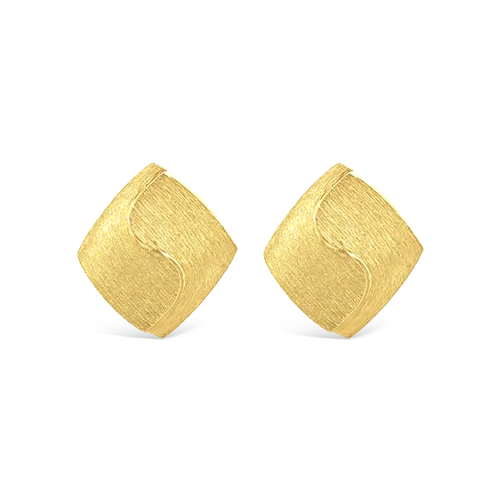 sterling silver stud earrings with diamonds -Henry Dunay Estate Earrings