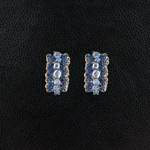 big stud earrings for women -Sapphire Earrings